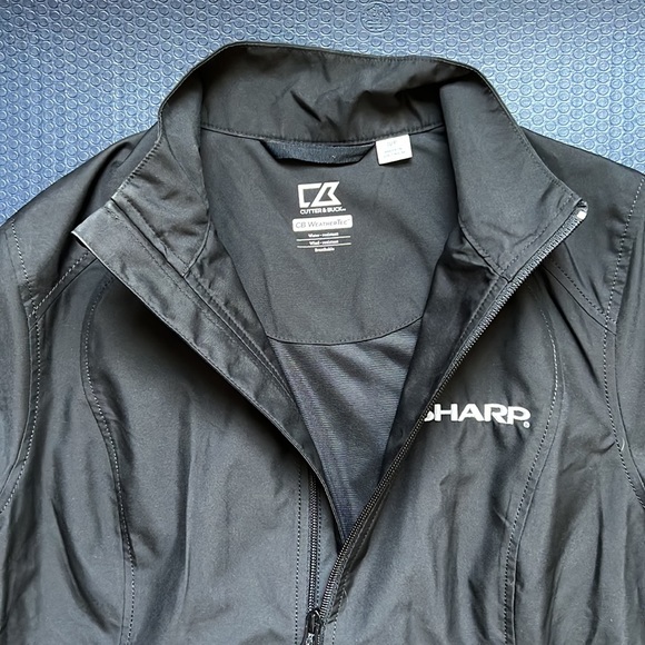 Cutter & Buck Black WeatherTec Zip Up Golf Jacket | EUC Size Small - Picture 8 of 16